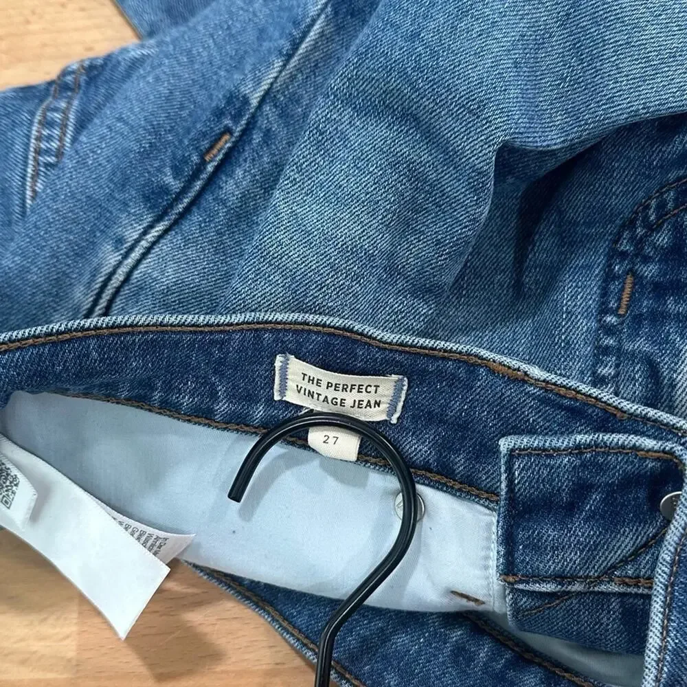 Madewell The Perfect Vintage Jean medium wash size 27 Classic Preppy - Picture 7 of 11